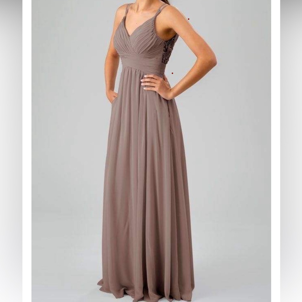 Elegant Taupe Maxi Dress